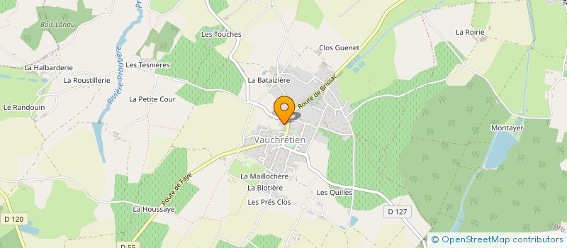 localisation de l'entreprise MADAME NATHALIE RETIF à BRISSAC LOIRE AUBANCE