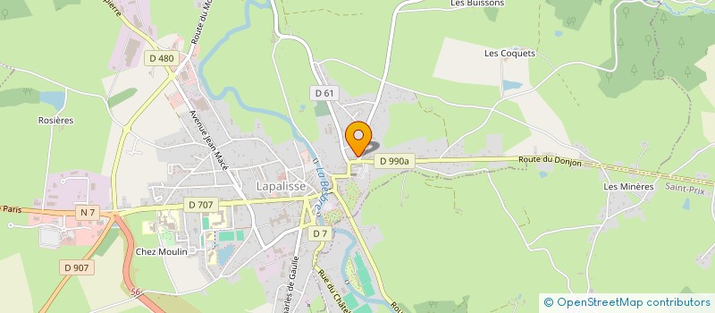 localisation de l'entreprise MADAME NATHALIE REUSSARD  LAPALISSE