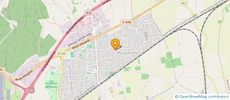 localisation de l'entreprise MADAME NATHALIE REYMOND-BABOLAT  MARGUERITTES