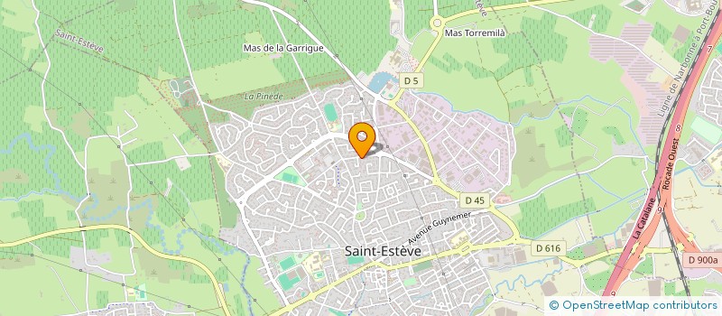 localisation de l'entreprise MADAME NATHALIE REYNAL  SAINT-ESTEVE