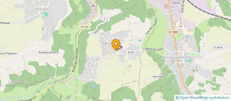 localisation de l'entreprise MADAME NATHALIE REYNAUD  MEYRIE