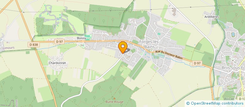 localisation de l'entreprise MADAME NATHALIE RIALLAND  FORGES-LES-BAINS