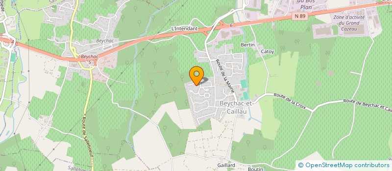 localisation de l'entreprise MADAME NATHALIE RIBAS  BEYCHAC-ET-CAILLAU