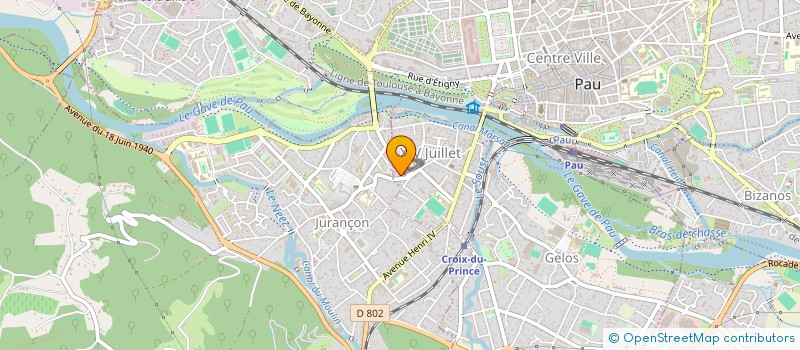 localisation de l'entreprise MADAME NATHALIE RIBEIRO à PAU