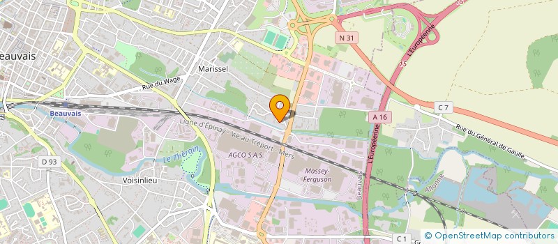 localisation de l'entreprise MADAME NATHALIE RIBOT  BEAUVAIS