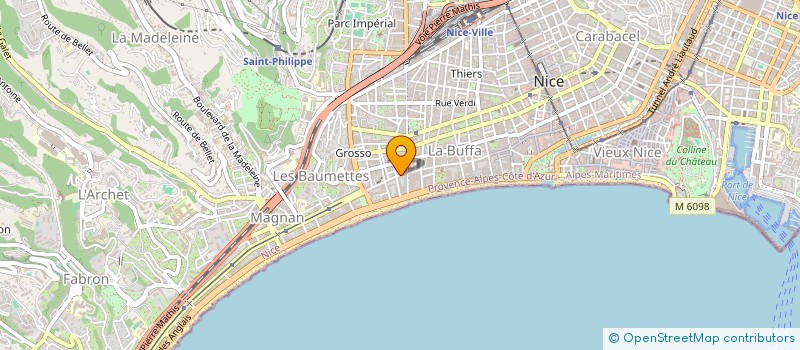 localisation de l'entreprise MADAME NATHALIE RICHARD-MEUSY  NICE