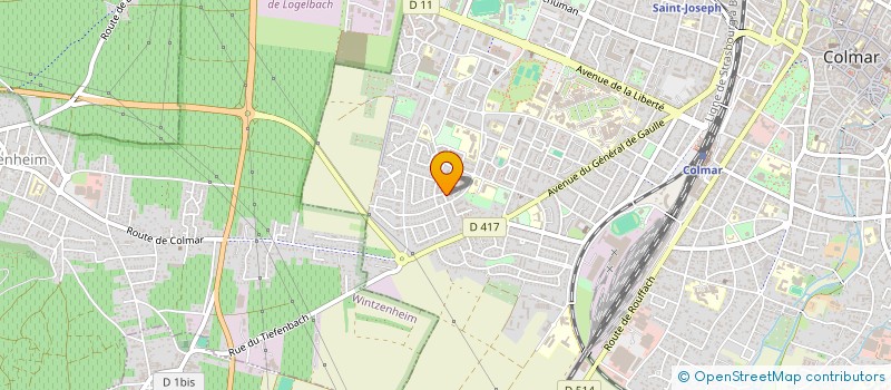 localisation de l'entreprise MADAME NATHALIE RIESTERER  COLMAR