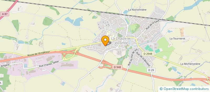 localisation de l'entreprise MADAME NATHALIE RIMBAUD à LA CHAIZE-LE-VICOMTE