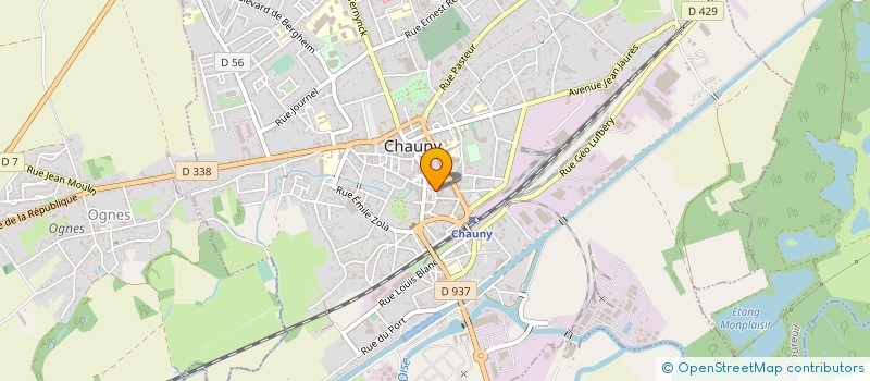 localisation de l'entreprise MADAME NATHALIE RINDGEN à CHAUNY
