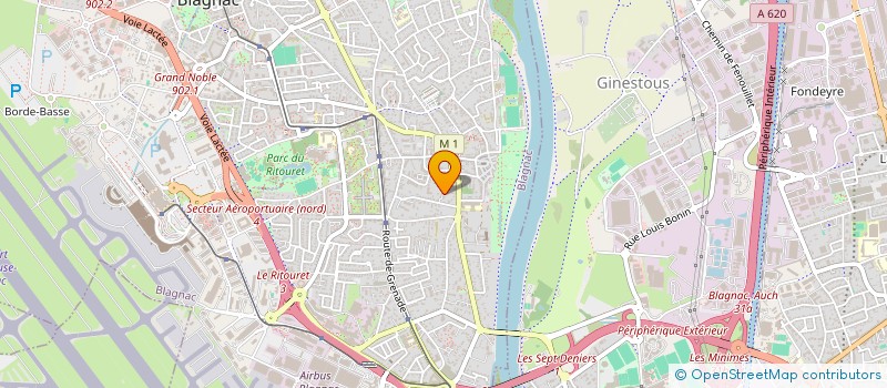 localisation de l'entreprise MADAME NATHALIE RIO  BLAGNAC