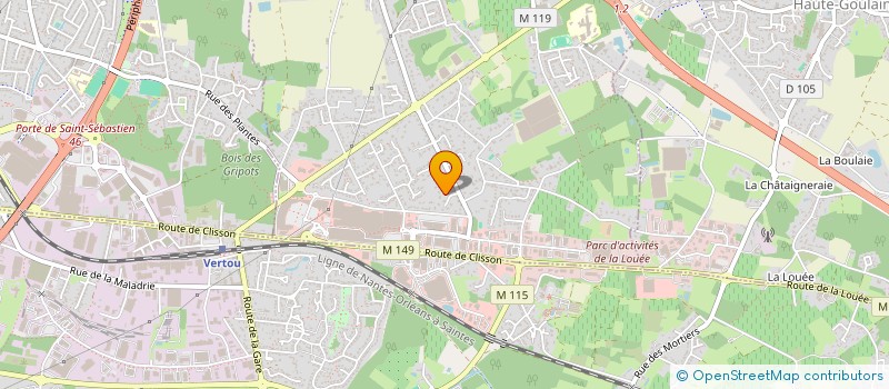 localisation de l'entreprise MADAME NATHALIE RIOUAL  BASSE-GOULAINE