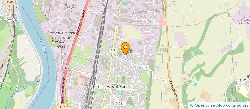 localisation de l'entreprise MADAME NATHALIE RIPPOL  PORTES-LES-VALENCE