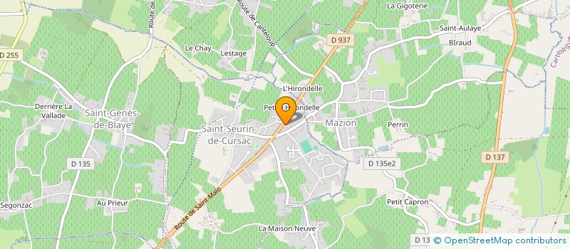localisation de l'entreprise MADAME NATHALIE RITH à SAINT-SEURIN-DE-CURSAC