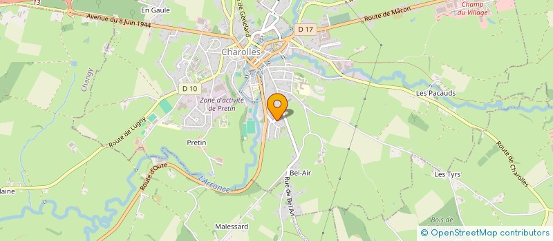 localisation de l'entreprise MADAME NATHALIE RIVALLANT  CHAROLLES