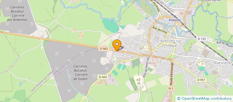 localisation de l'entreprise MADAME NATHALIE RIVIERE  AVESNES-SUR-HELPE