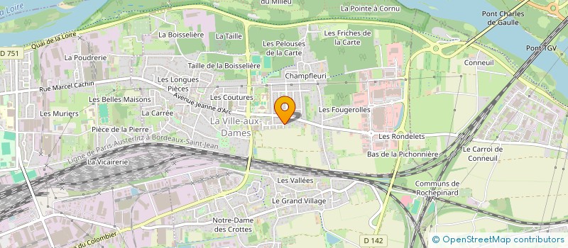 localisation de l'entreprise MADAME NATHALIE RIVIERE  LA VILLE-AUX-DAMES