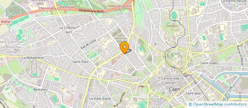 localisation de l'entreprise MADAME NATHALIE ROBERT à CAEN