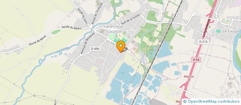 localisation de l'entreprise MADAME NATHALIE ROBERT  LAVERNOSE-LACASSE