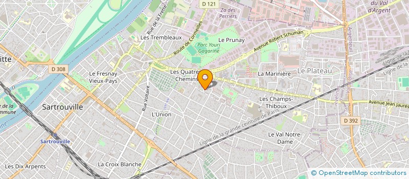 localisation de l'entreprise MADAME NATHALIE ROBERT  SARTROUVILLE