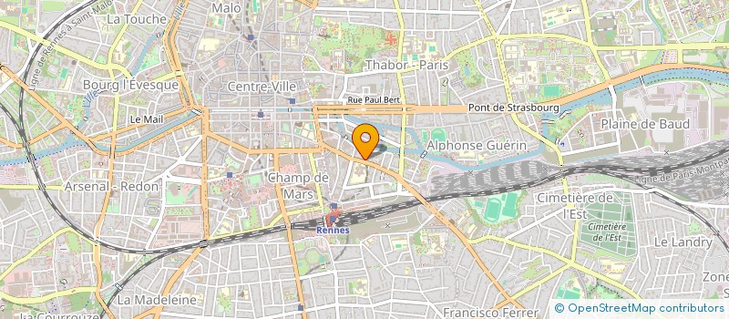 localisation de l'entreprise MADAME NATHALIE ROBERT-LEGENDRE  RENNES