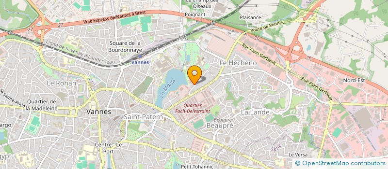 localisation de l'entreprise MADAME NATHALIE ROBINET à VANNES