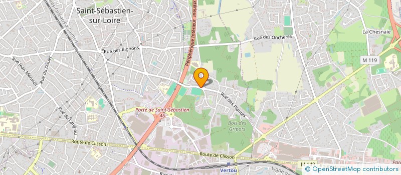 localisation de l'entreprise MADAME NATHALIE ROBLIN  SAINT-SEBASTIEN-SUR-LOIRE