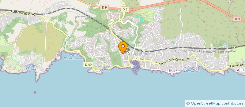 localisation de l'entreprise MADAME NATHALIE ROCA à SAUSSET-LES-PINS