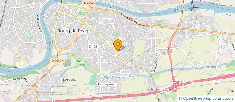 localisation de l'entreprise MADAME NATHALIE ROCA à BOURG-DE-PEAGE
