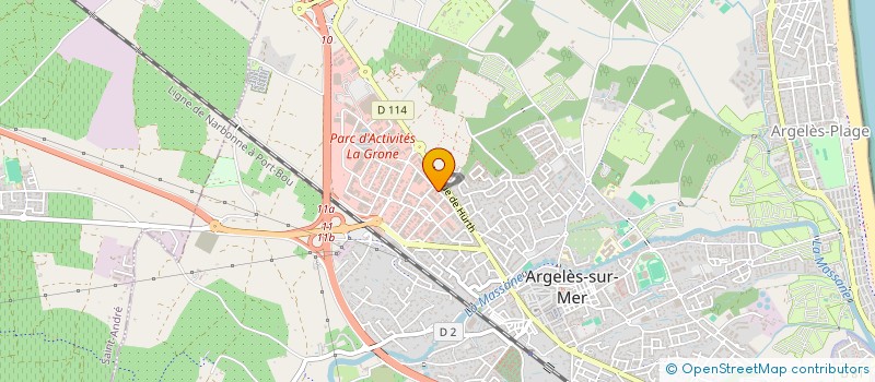 localisation de l'entreprise MADAME NATHALIE ROCHE  ARGELES-SUR-MER