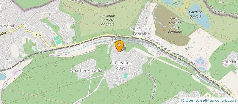 localisation de l'entreprise MADAME NATHALIE ROCHKO  SAINT-AVOLD