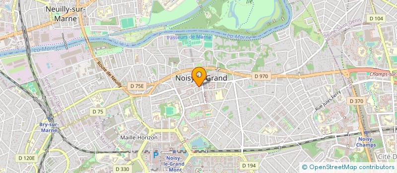 localisation de l'entreprise MADAME NATHALIE ROCHON à NOISY-LE-GRAND