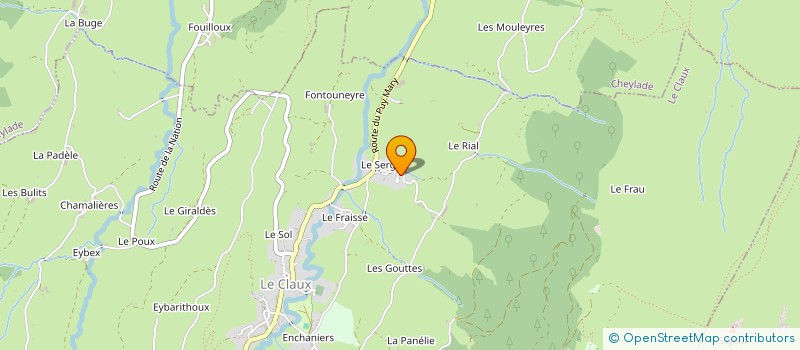 localisation de l'entreprise MADAME NATHALIE RODDE à LE CLAUX