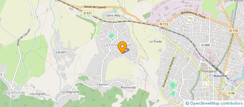 localisation de l'entreprise MADAME NATHALIE RODRIGUEZ  AIGUEFONDE