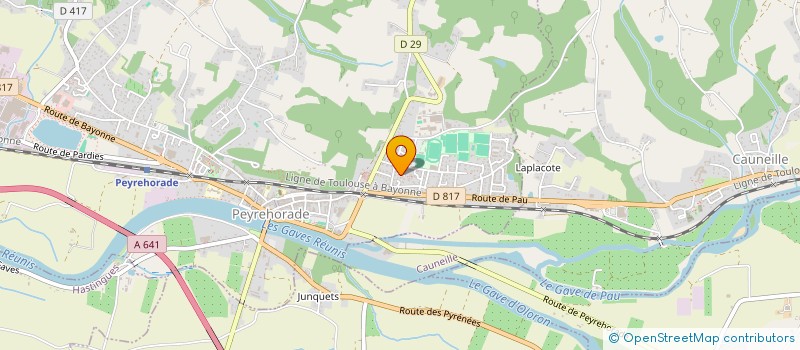 localisation de l'entreprise MADAME NATHALIE RODRIGUEZ  PEYREHORADE