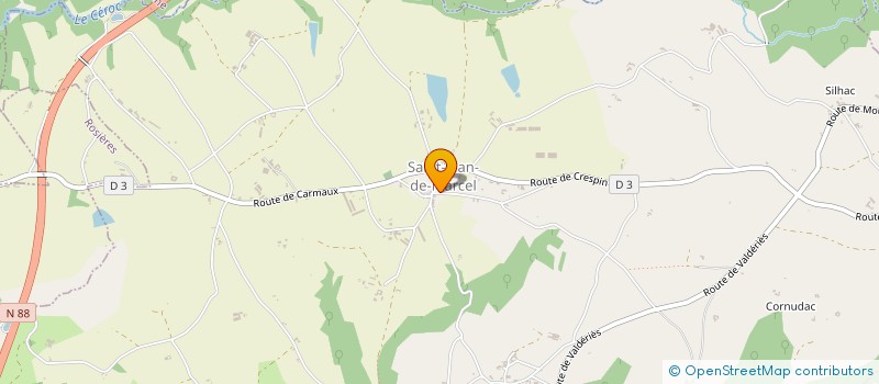 localisation de l'entreprise MADAME NATHALIE RODRIGUEZ  SAINT-JEAN-DE-MARCEL