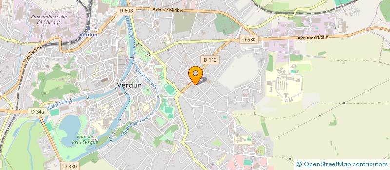 localisation de l'entreprise MADAME NATHALIE ROGER à VERDUN