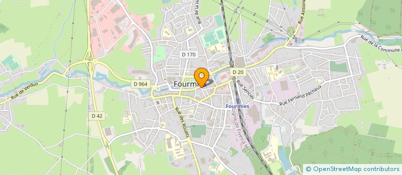 localisation de l'entreprise MADAME NATHALIE ROLAND  FOURMIES