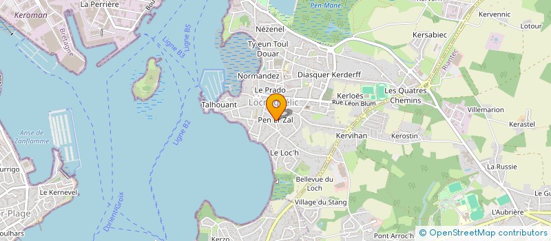 localisation de l'entreprise MADAME NATHALIE ROLLAND à PLOEMEUR