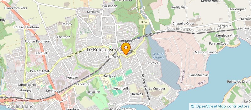 localisation de l'entreprise MADAME NATHALIE ROLLAND  LE RELECQ-KERHUON