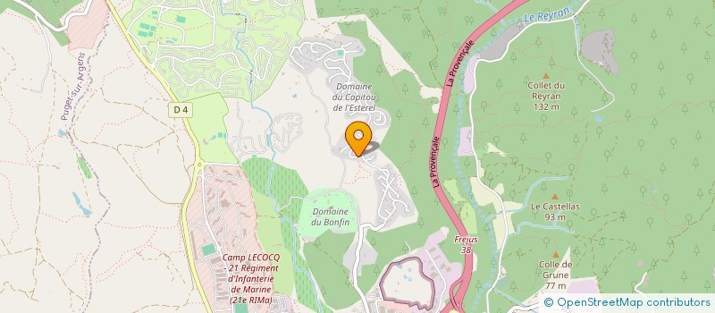 localisation de l'entreprise MADAME NATHALIE ROLLY à FREJUS