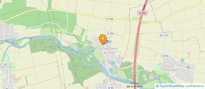 localisation de l'entreprise MADAME NATHALIE ROMAN  ERNOLSHEIM-BRUCHE