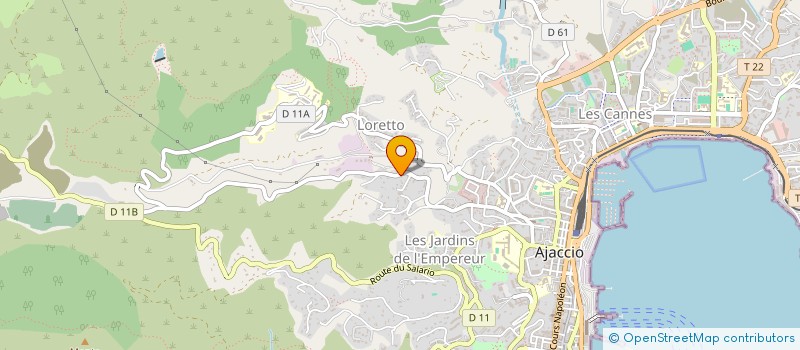 localisation de l'entreprise MADAME NATHALIE ROMANI à AJACCIO