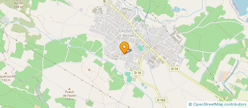 localisation de l'entreprise MADAME NATHALIE ROMIGUIERE  CAZOULS-LES-BEZIERS