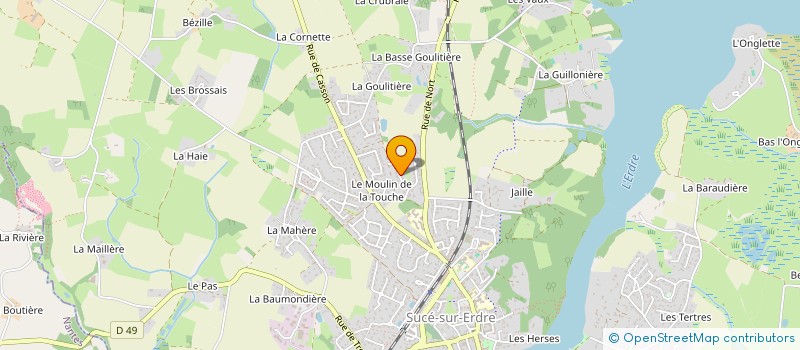 localisation de l'entreprise MADAME NATHALIE RONDINEAU à SUCE-SUR-ERDRE