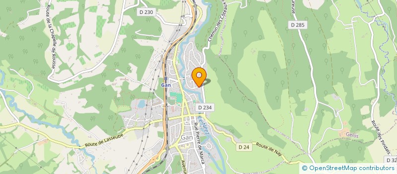 localisation de l'entreprise MADAME NATHALIE RONDREUX  GAN