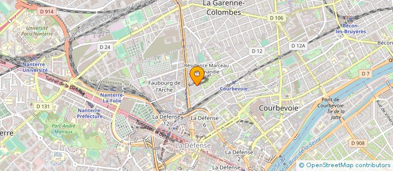 localisation de l'entreprise MADAME NATHALIE ROTURIER à COURBEVOIE