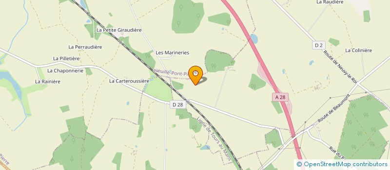 localisation de l'entreprise MADAME NATHALIE ROULLIN  ROUZIERS-DE-TOURAINE