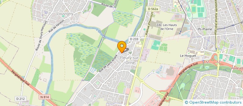 localisation de l'entreprise MADAME NATHALIE ROULT à FLEURY-SUR-ORNE