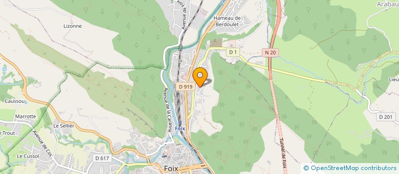 localisation de l'entreprise MADAME NATHALIE ROUMIEU à FOIX