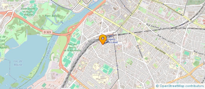 localisation de l'entreprise MADAME NATHALIE ROURE à ANGERS